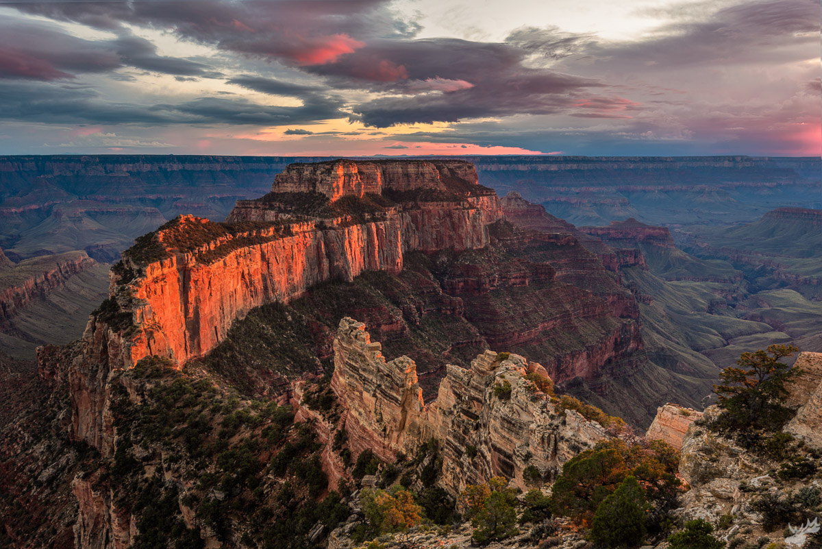 american west, sunset, grand canyon, summer, canyon